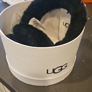UGG Black Plush Earmuffs